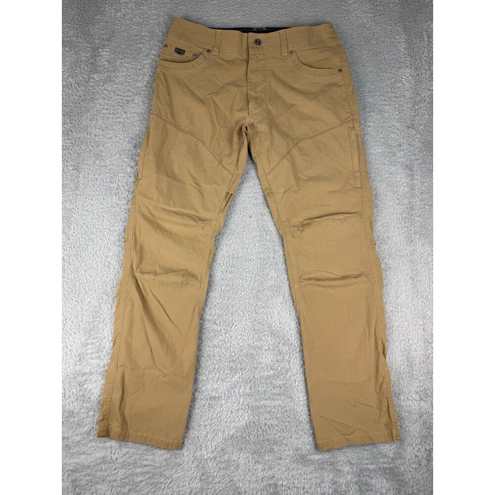 Kuhl Konfidant Air Pants Mens 32x32 Vented Tan Chino Hiking Outdoor Gorpcore